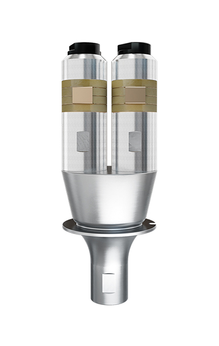 15kHz-4200W 焊全換能器 雙柱直筒(銀黃) 15kHz-4200W 焊全換能器 雙柱直筒(銀黃)